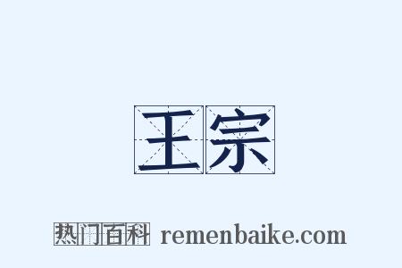 王宗是什么意思的图片